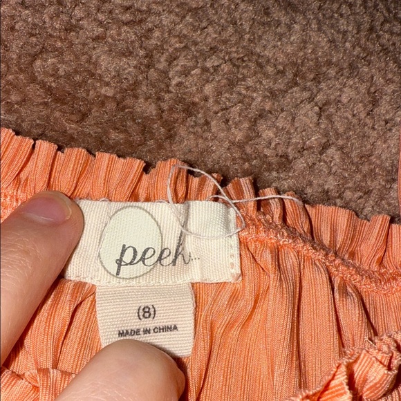 Peek Coral Ruffled Top - Picture 2 of 3